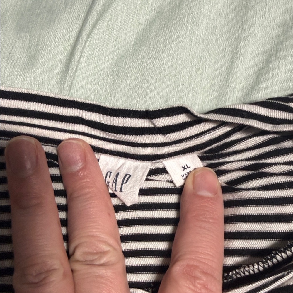 GAP Black and White Striped Dress - Picture 2 of 3